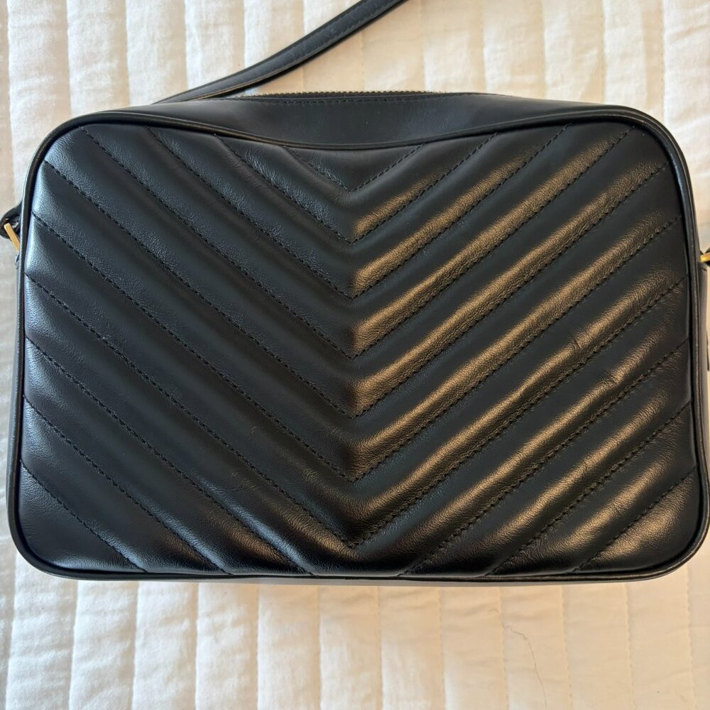 Saint Laurent YSL Lou Quilted Leather Camera Bag w/ Tassel – Black (Excellent) - Picture 5 of 8